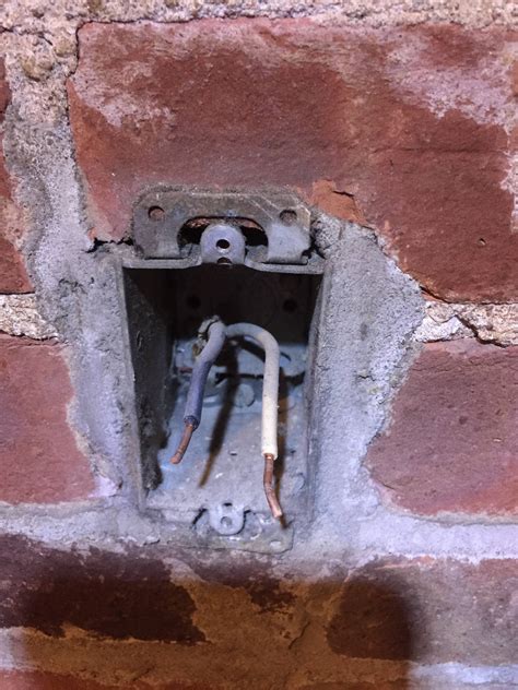 how to install a junction box in a brick wall|adding electrical box to existing.